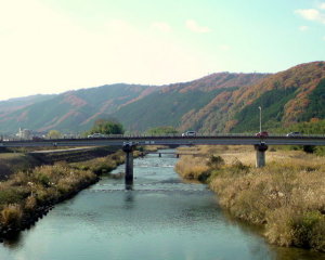 名張川と潜水橋